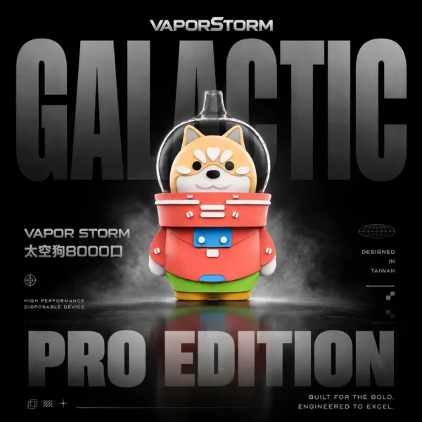 ChatGPT-Image-2026年6月18日-上午01_04_11.webp VAPOR STORM 太空狗 8000口拋棄式電子煙|主打潮流可愛造型與純粹冰萃水果原味|適合偏好街頭收藏質感與冰爽水果風味的玩家