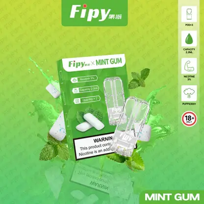 【買3贈主機】Fipy果派一代通用透明煙彈｜獨立可視油艙結構呈現清透霧感｜重視殘油量與便利性的高頻使用者首選
