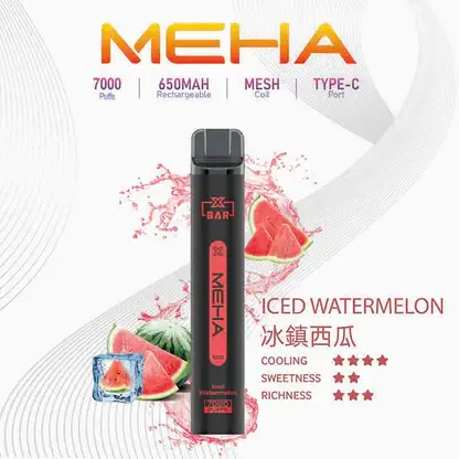 MEHA-XBAR-拋棄式-7000口小黑條-2.webp MEHA XBAR魅嗨小黑條7000口拋棄式電子煙|主打沁涼層次與持久電力|適合偏好強烈冰爽吸感的玩家