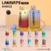 LANA拉娜6000口拋棄式電子煙｜強勁網芯加熱技術有效優化擊喉層次｜喜愛豐富潮流風味切換的日常族群推薦