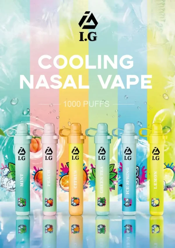 1-5 I.G 夏威夷鼻通鼻吸薄荷棒|6款清新香氣與涼感體驗|適合追求隨身清新感受的使用者
