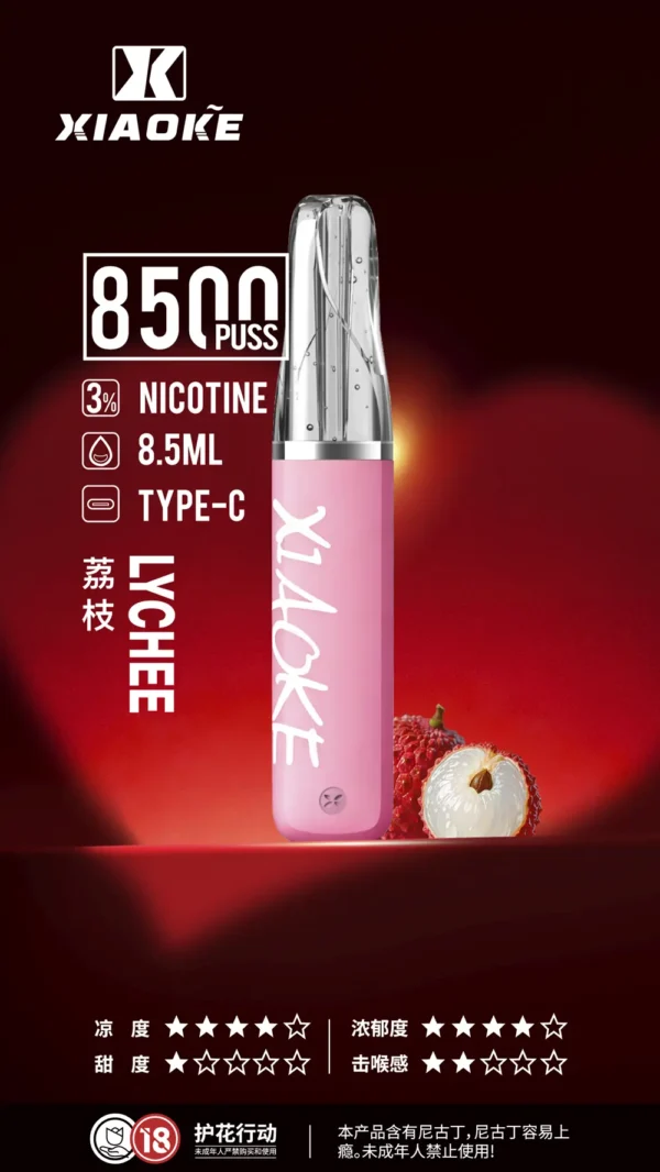 XIAOKE 梟客 8500口拋棄式電子煙｜長效續航與細膩霧感體驗｜適合追求便利與穩定口感的玩家