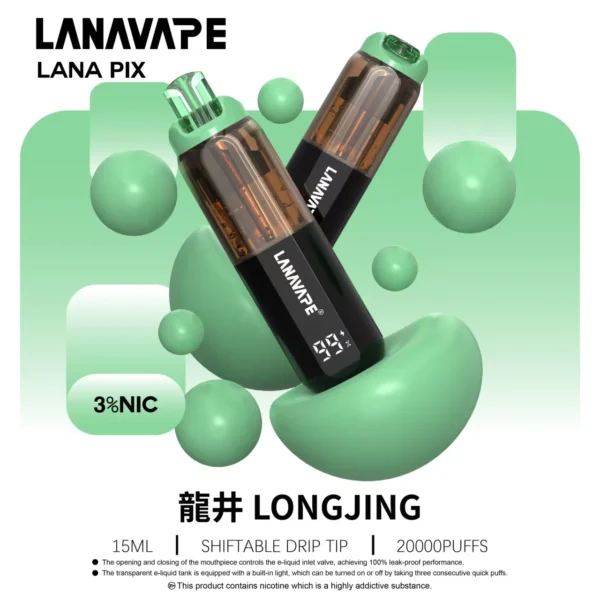 LANA PIX 閃光彈 20000口拋棄式電子煙｜獨家摺疊式吸嘴設計與爆汁霧感體驗｜適合追求高容量與創新體驗的玩家